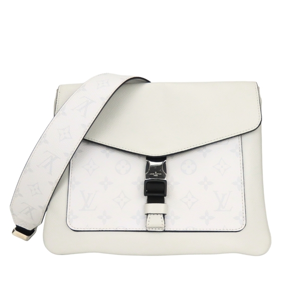 LOUIS VUITTON Other - Louis Vuitton Shoulder Bag Flap Messenger M30411 Antarctica Grey Taigarama Me...